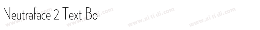 Neutraface 2 Text Bo字体转换